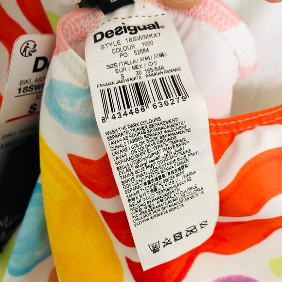 Desigual Women's Biki Arte One-Piece Swimsuit Size S Multicolor Abstract Print - Picture 8 of 8